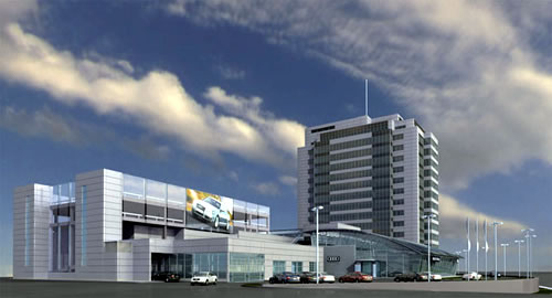 Audi-центр с высотным зданием, г. Москва
